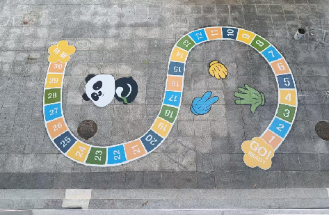 融安地面游戏彩绘