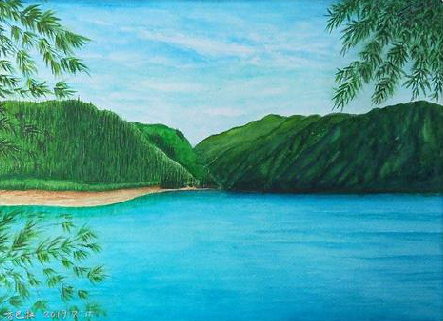 融安在墙绘中，如何绘画绿水青山？