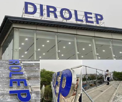 融安楼顶发光字安装的注意事项。